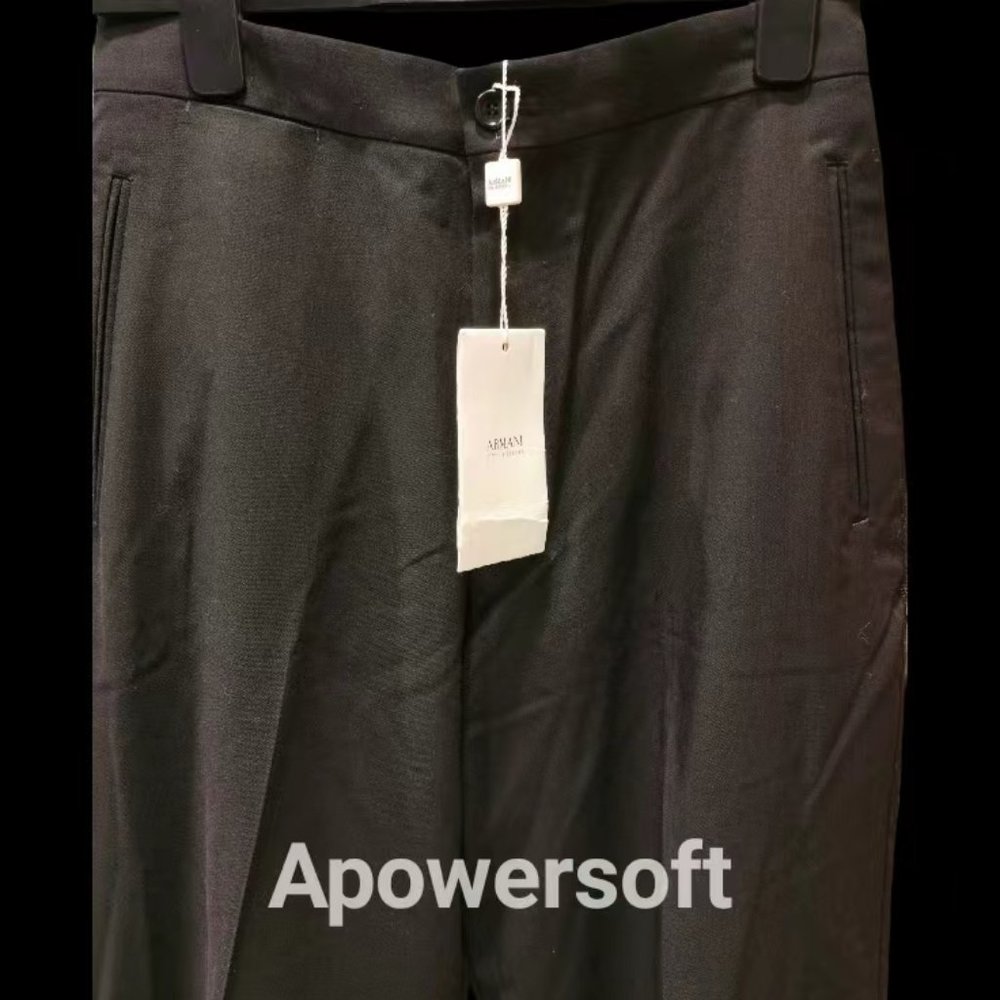 NWT Armani Collezioni Premium Virgin Wool Tux Pants for Neiman Marcus